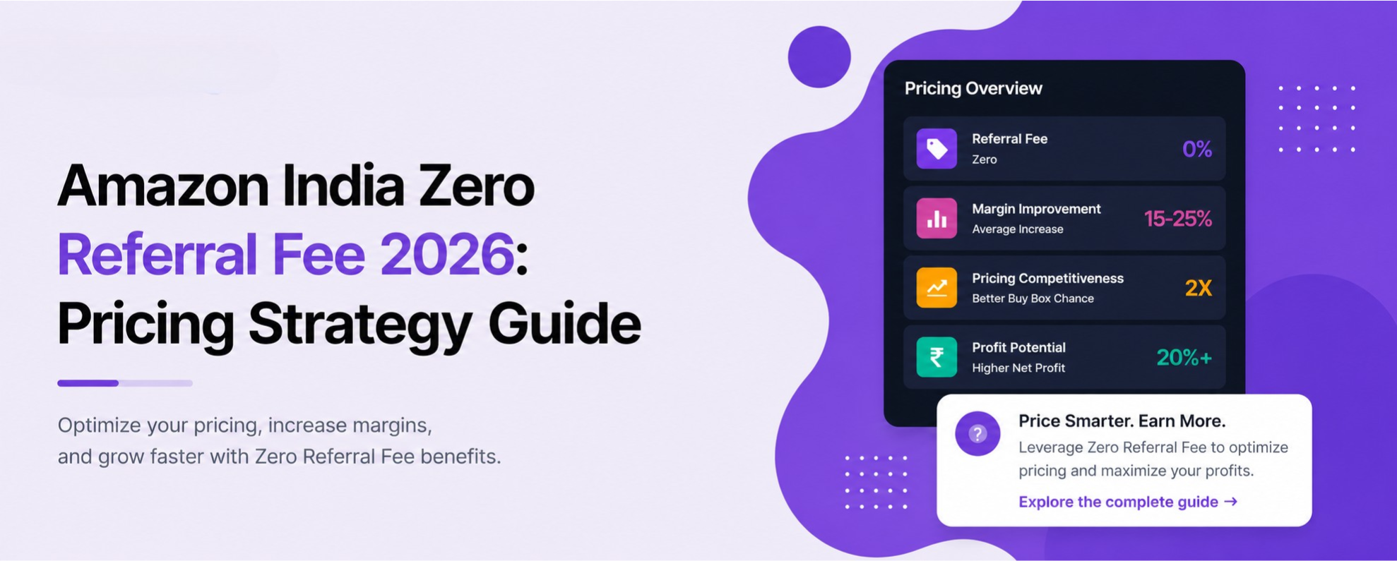 Learn how zero-fee on Amazon India can help sellers save up to ₹50,000/month