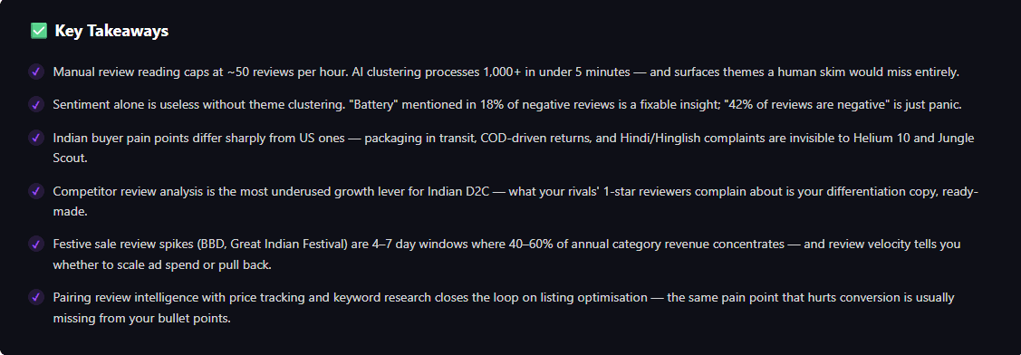 Key Takeaways from Insydz AI Review Analysis